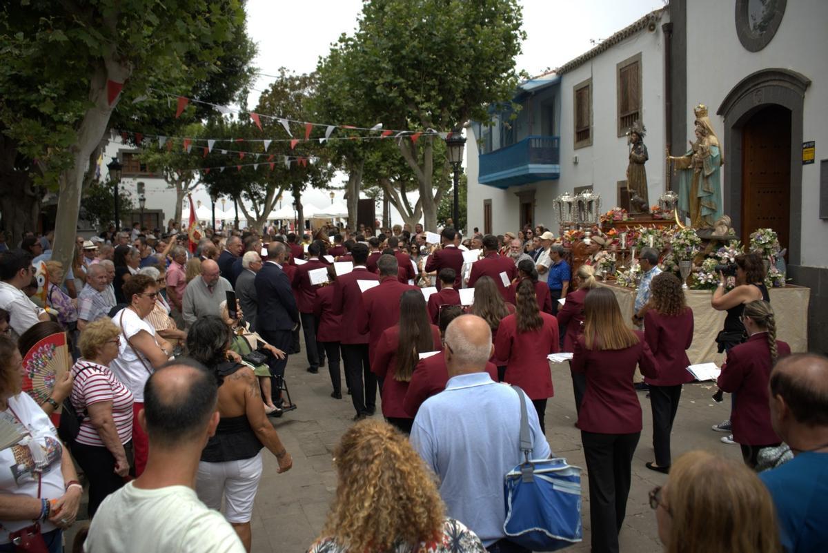 Imagen de la procesión de San Roque en Firgas