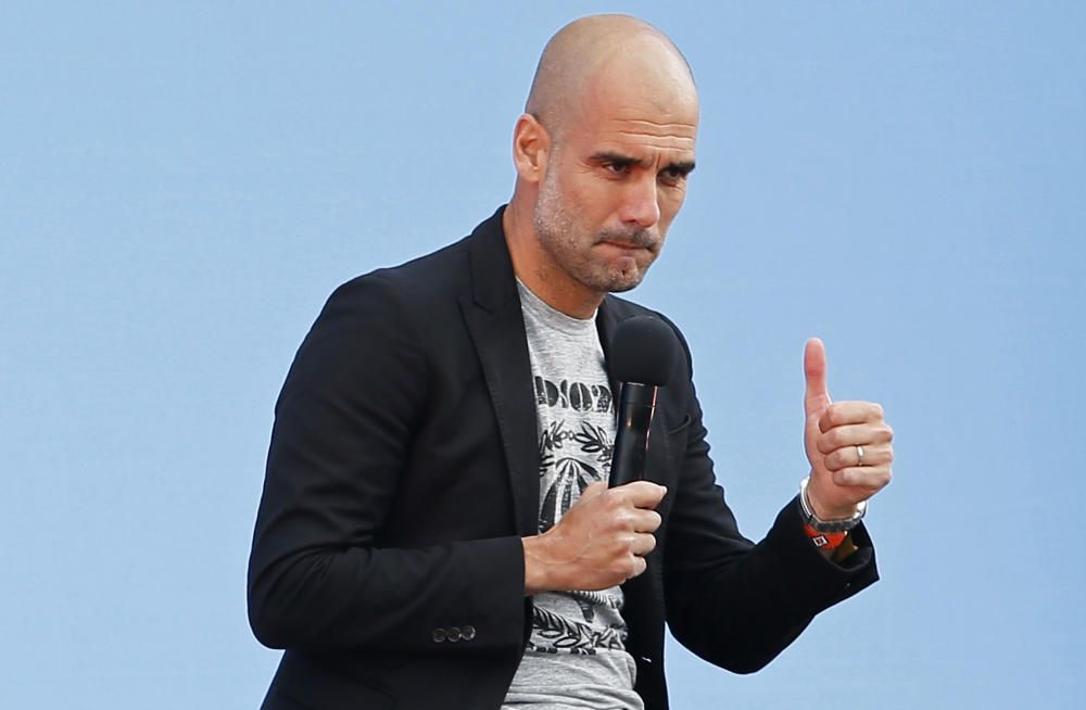 Presentació de Pep Guardiola com a entrenador del Manchester City