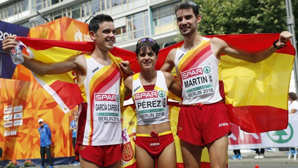 Diego García Carrera, María Pérez y Álvaro Martín triunfaron en los Europeos de Berlín 2018