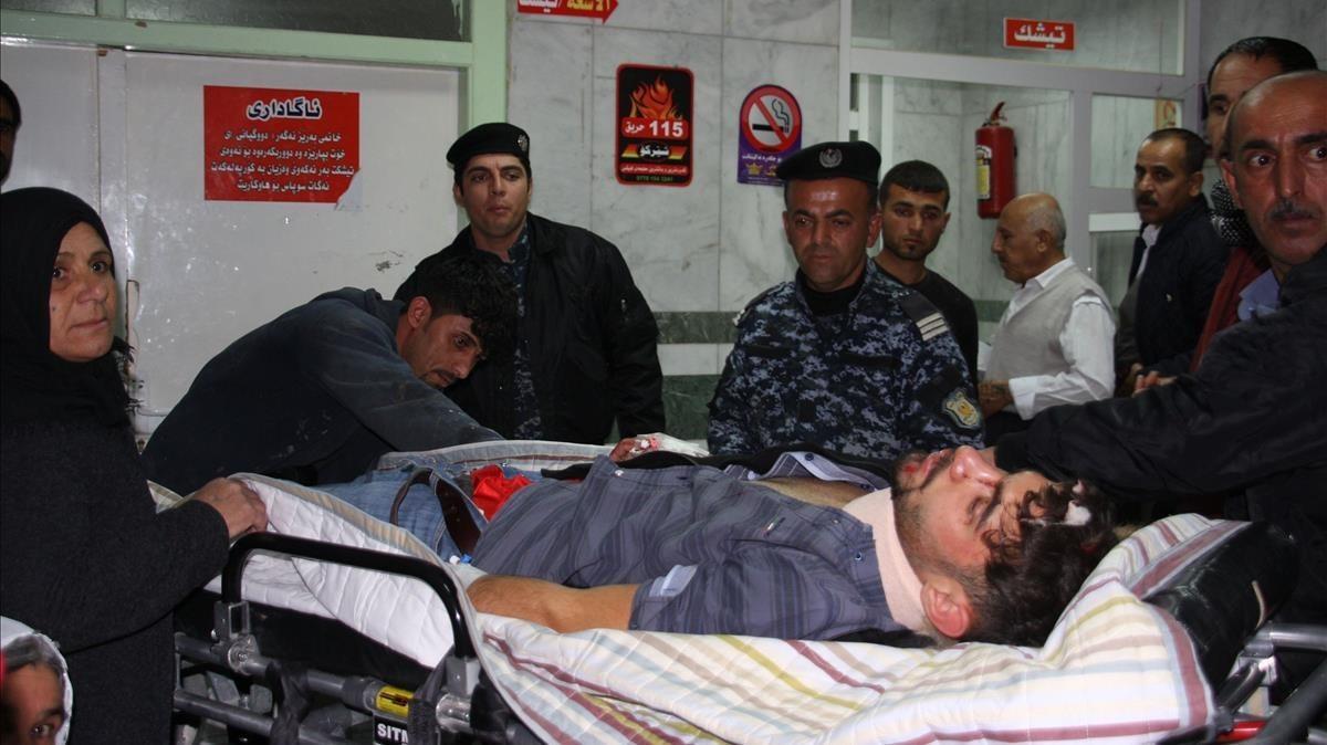 zentauroepp40924547 an earthquake victim is aided at sulaimaniyah hospital on no171113084252