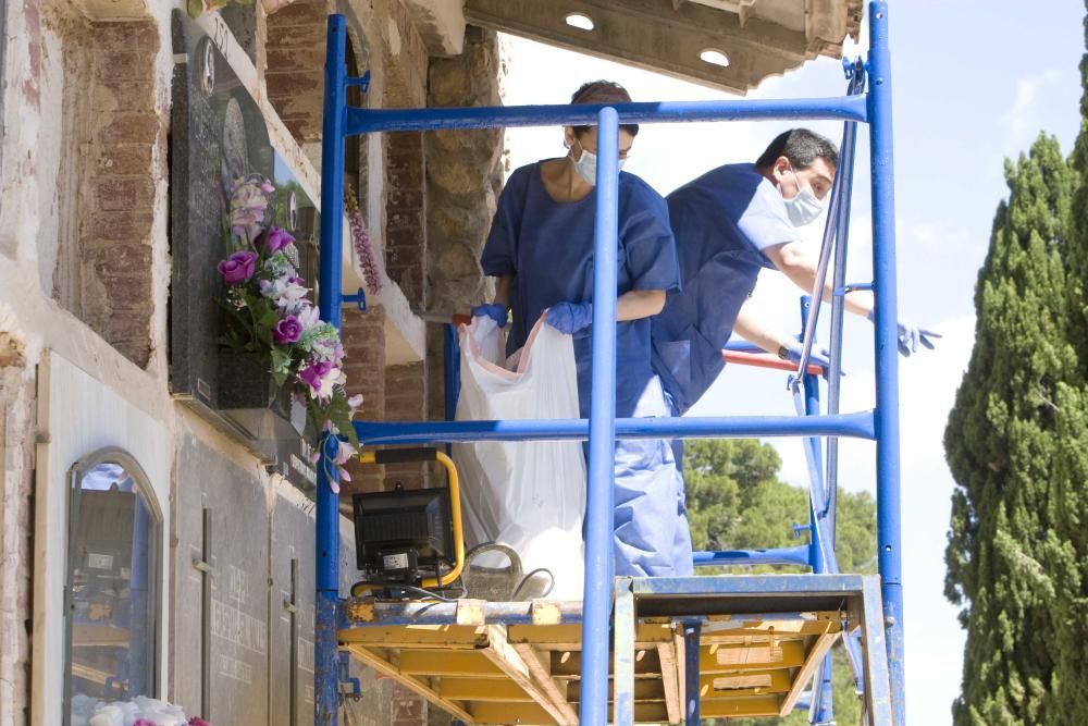 Exhumación fusilados de la guerra civil en el cementerio de Ontinyent