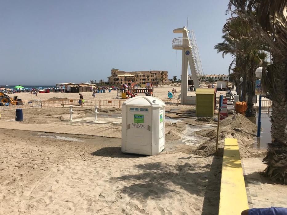 Vertido de aguas fecales en Orihuela Costa