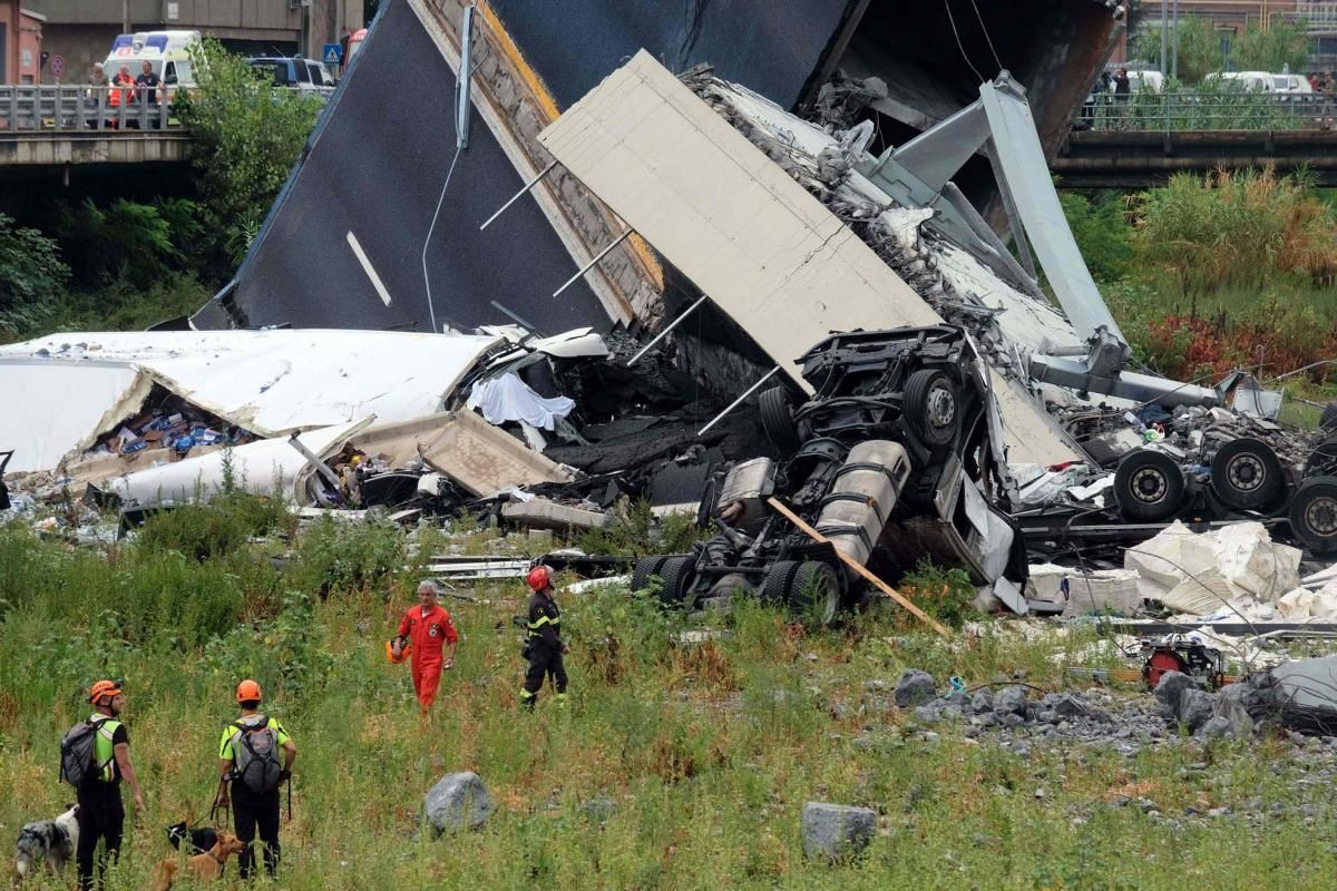 La tragedia de Génova en imágenes