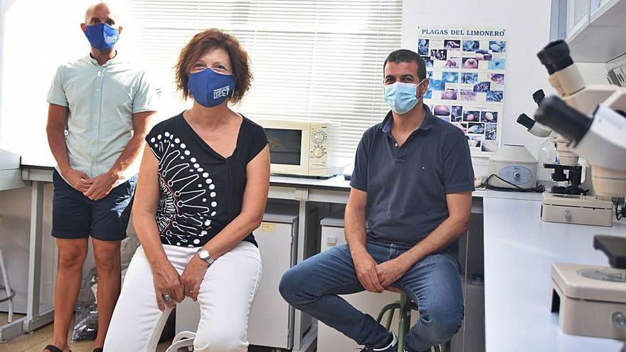 Los investigadores Marta Terry y Marcos Egea realizan un test PCR.