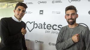 Bartra i Víctor Álvarez, aquest dijous en la presentació del projecte ’Batecs per Jarque’.