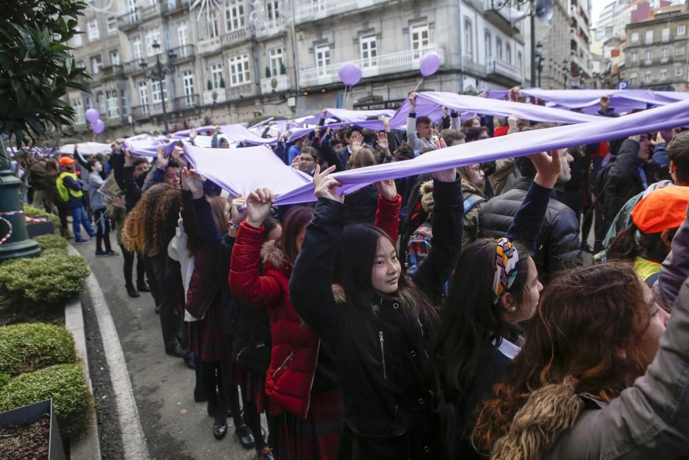 Clamor por el fin de la violencia machista en Vigo