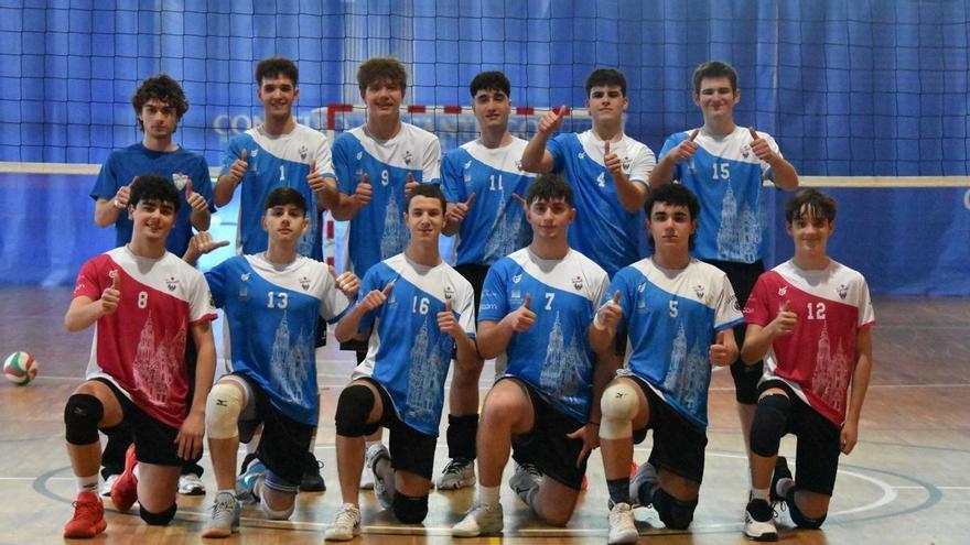 El júnior del Club Voleibol Santiago, al Gallego en su primer año