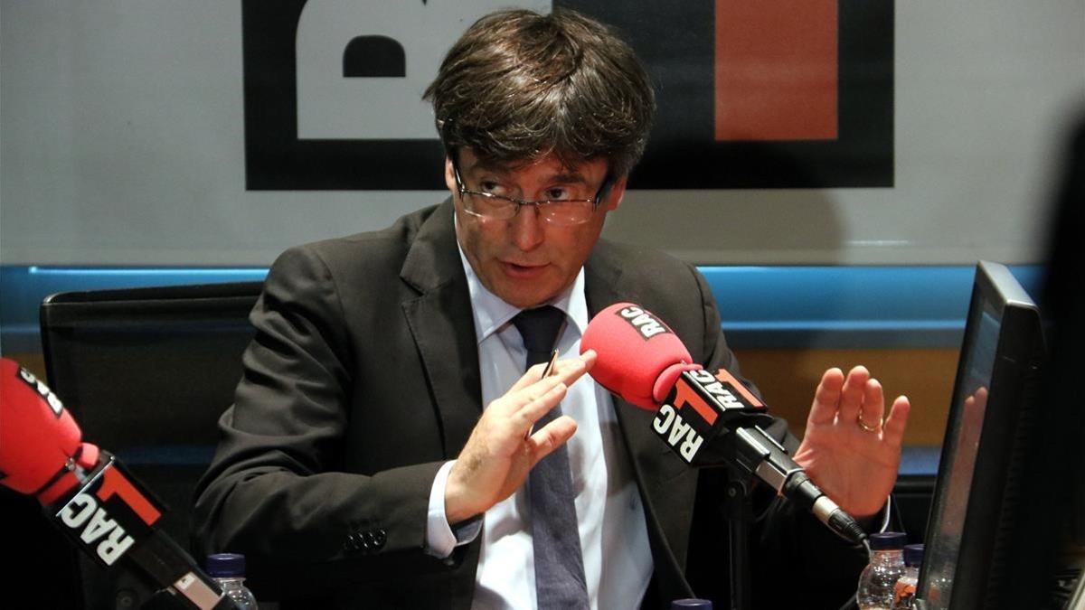 Entrevista al president Carles Puigdemont, a RAC1