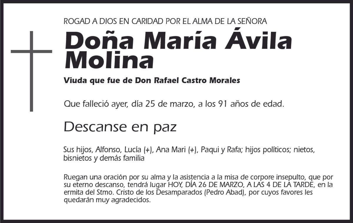 María Ávila Molina