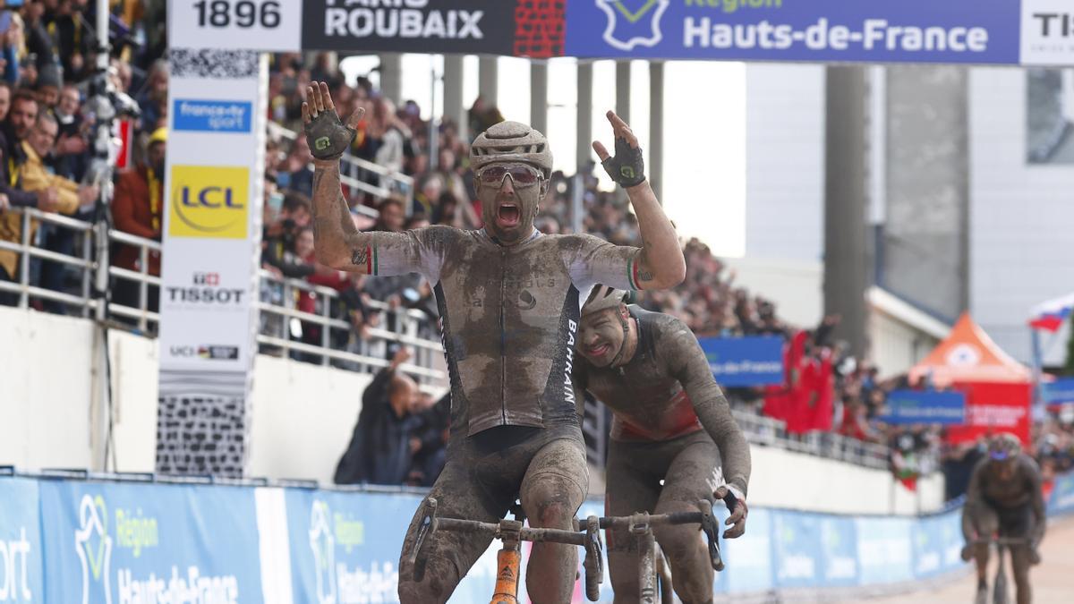 Colbrelli, ganador de la Paris Roubaix en 2021