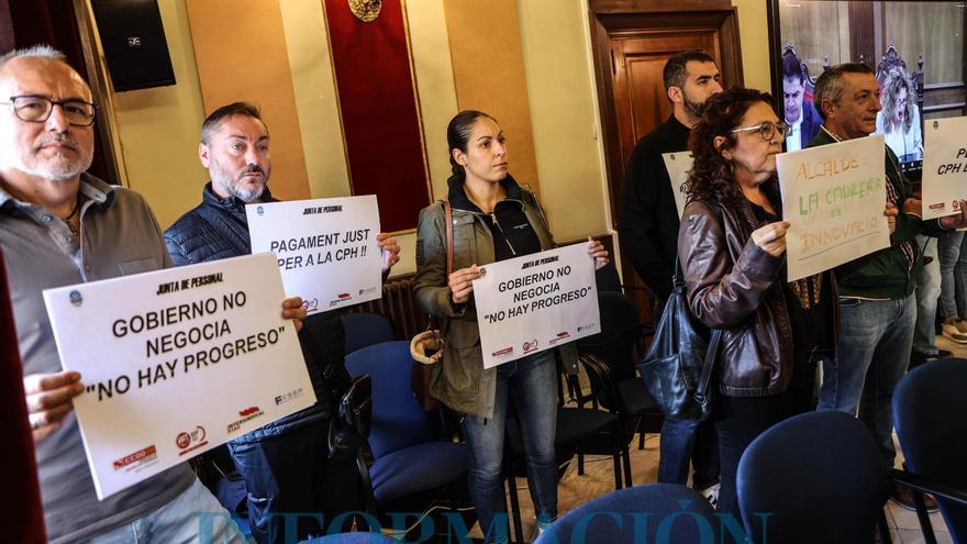 Los sindicatos del Ayuntamiento de Alcoy lamentan la falta de actitud negociadora del gobierno con la carrera profesional