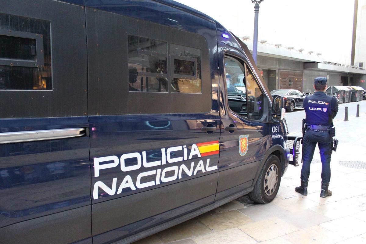 Un vehículo de la Policía Nacional.
