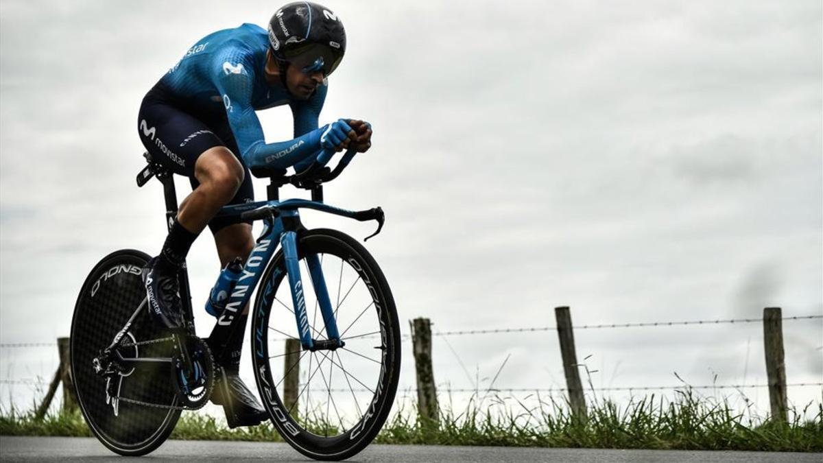Mikel Landa en una etapa del Tour de Francia