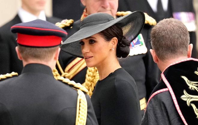 Meghan Markle en el funeral de Isabel II