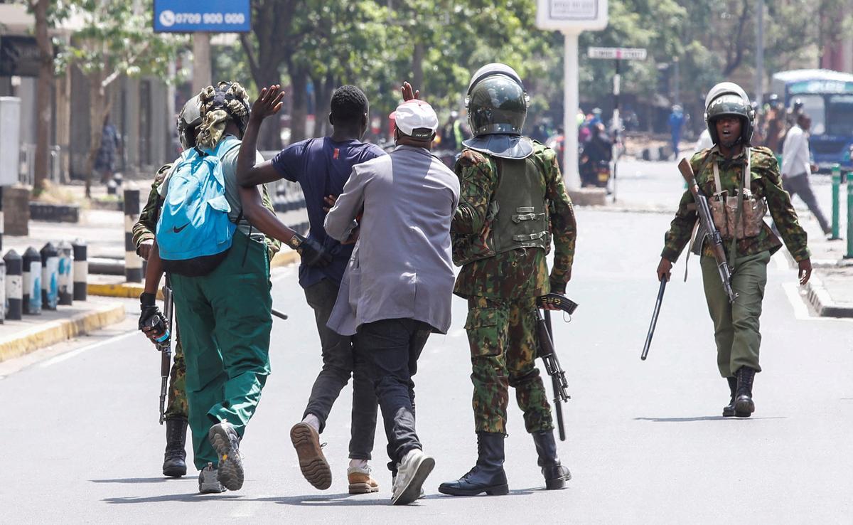 Nationwide protest over the cost of living and against Kenyan President William Rutos government, in Nairobi