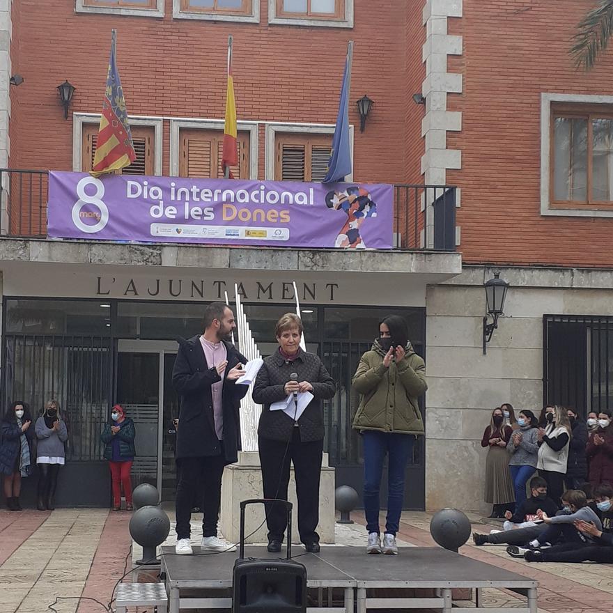 Lectura de manifiesto en el Puig