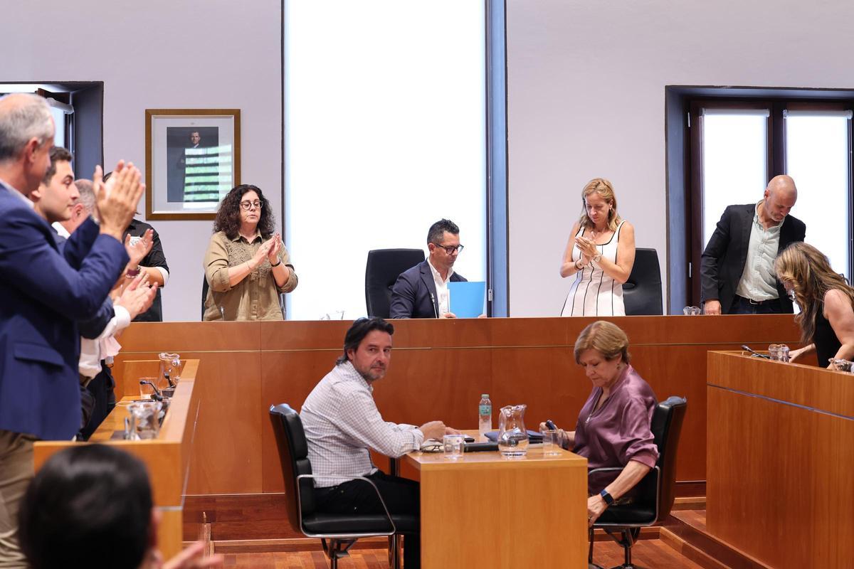 Las imágenes del pleno extraordinario del Ayuntamiento de Ibiza en Can Botino