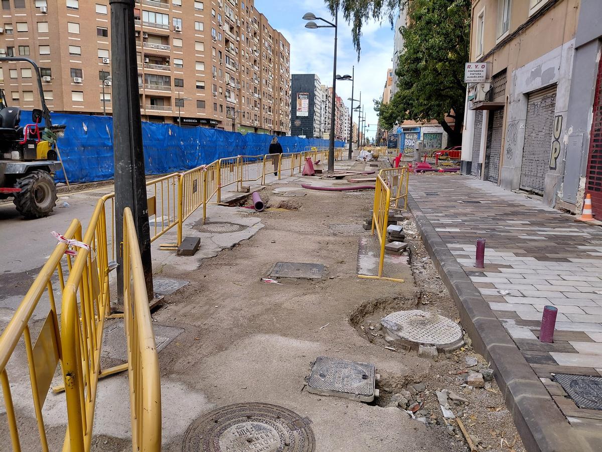 Obras en Giorgeta y Pérez Galdós