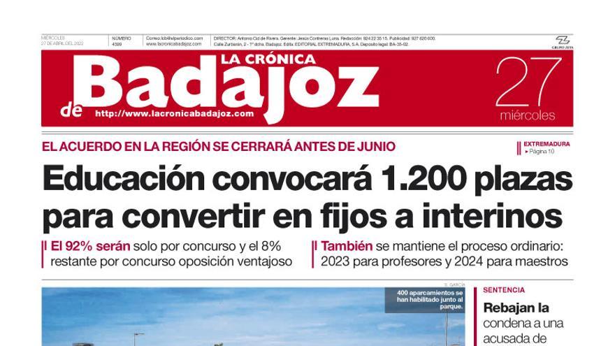 Consulta la portada correspondiente al día 27 de abril del 2022