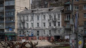 Barricadas en las calles de Kiev, hace unos días.