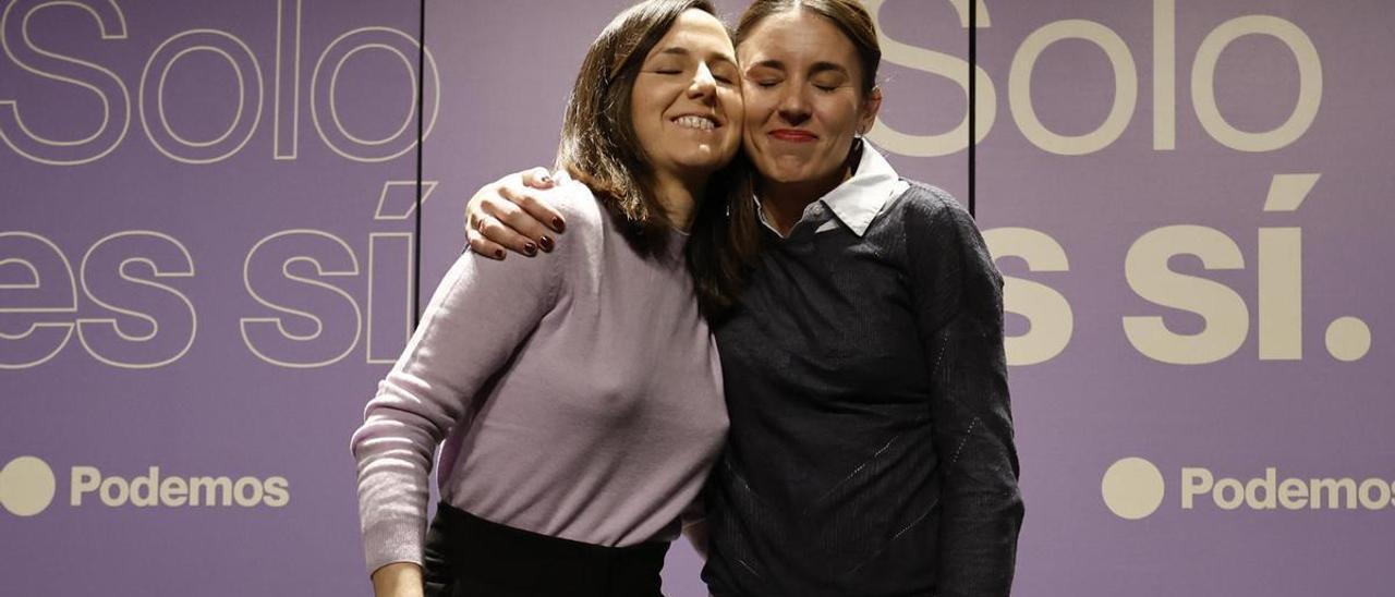 Ione Belarra e Irene Montero, en una imagen de archivo.