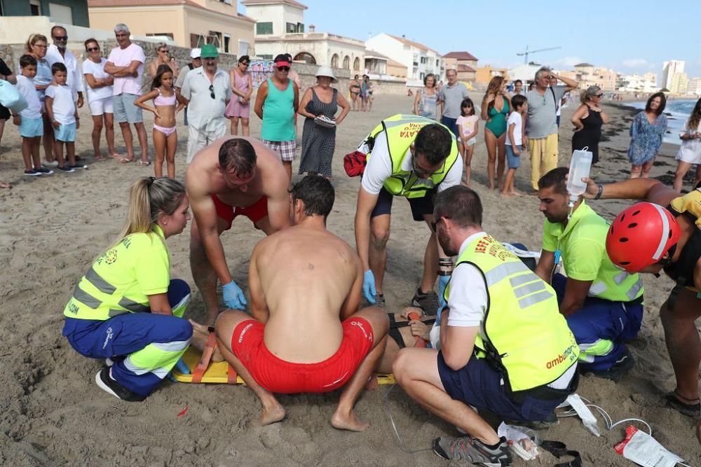 Simulacro de rescate en Cabo de Palos