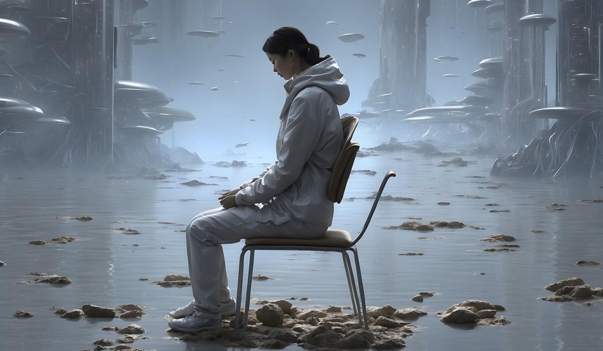 Imagen de la exposición 'El imaginario futuro de la soledad y la Inteligencia artificial' de Gabriel Navarro