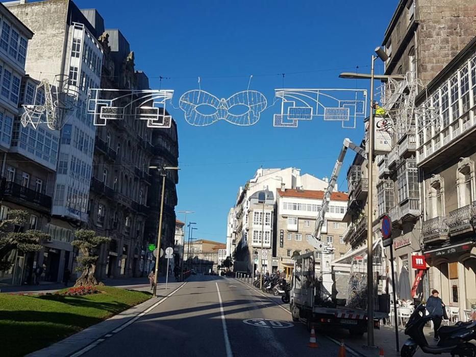 Iluminación de Entroido en Vigo