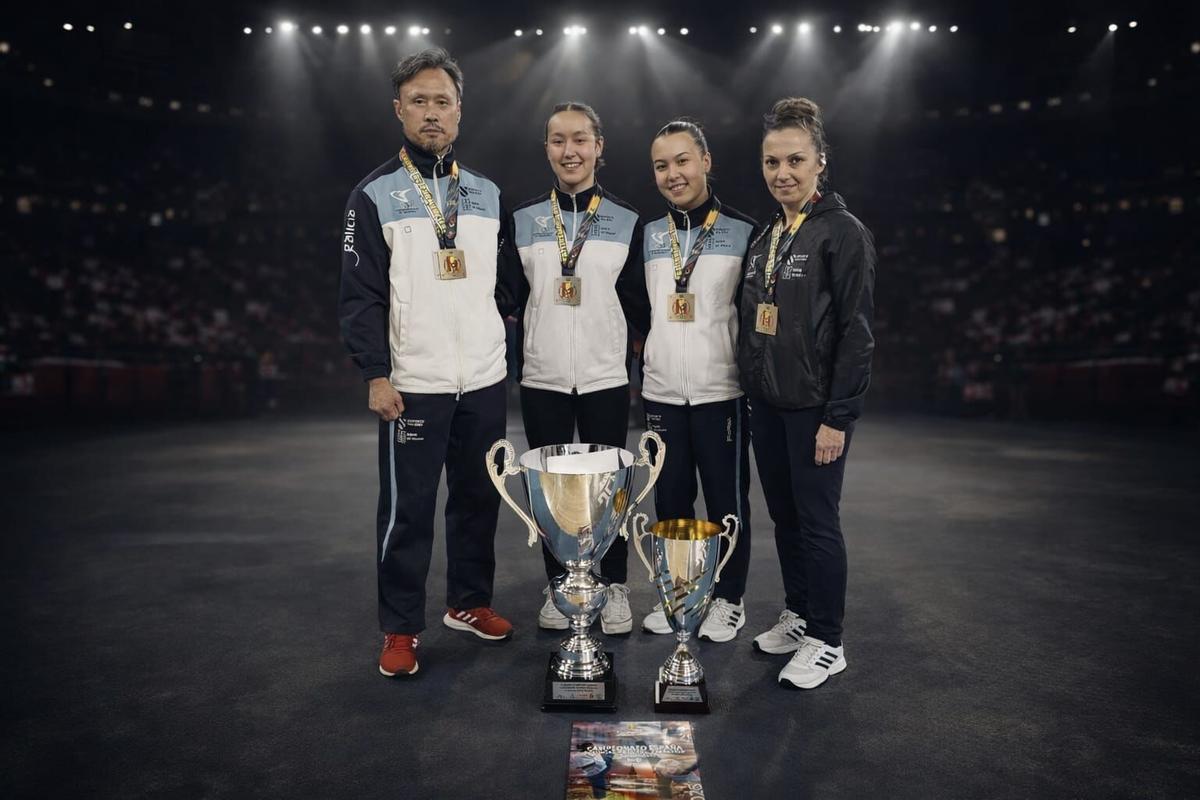 Integrantes del Han's Horang I, en el Campeonato de España de Técnica y Freestyle de taekwondo