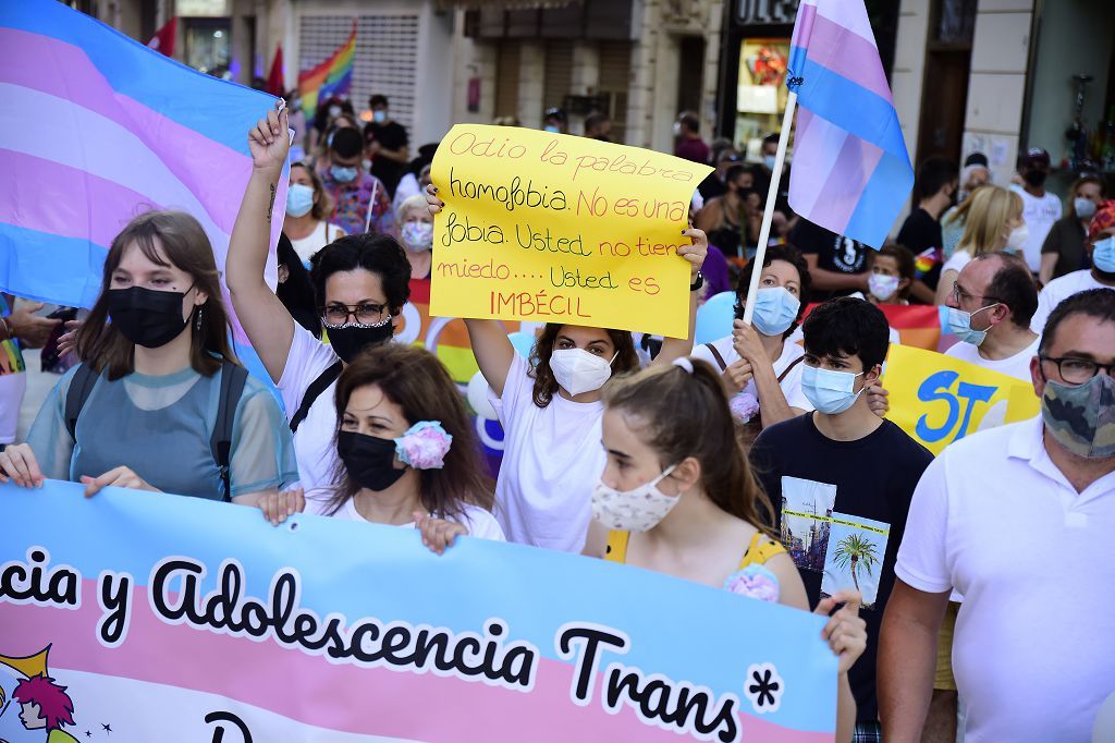 Marcha del colectivo LGTBI+ en Cartagena.