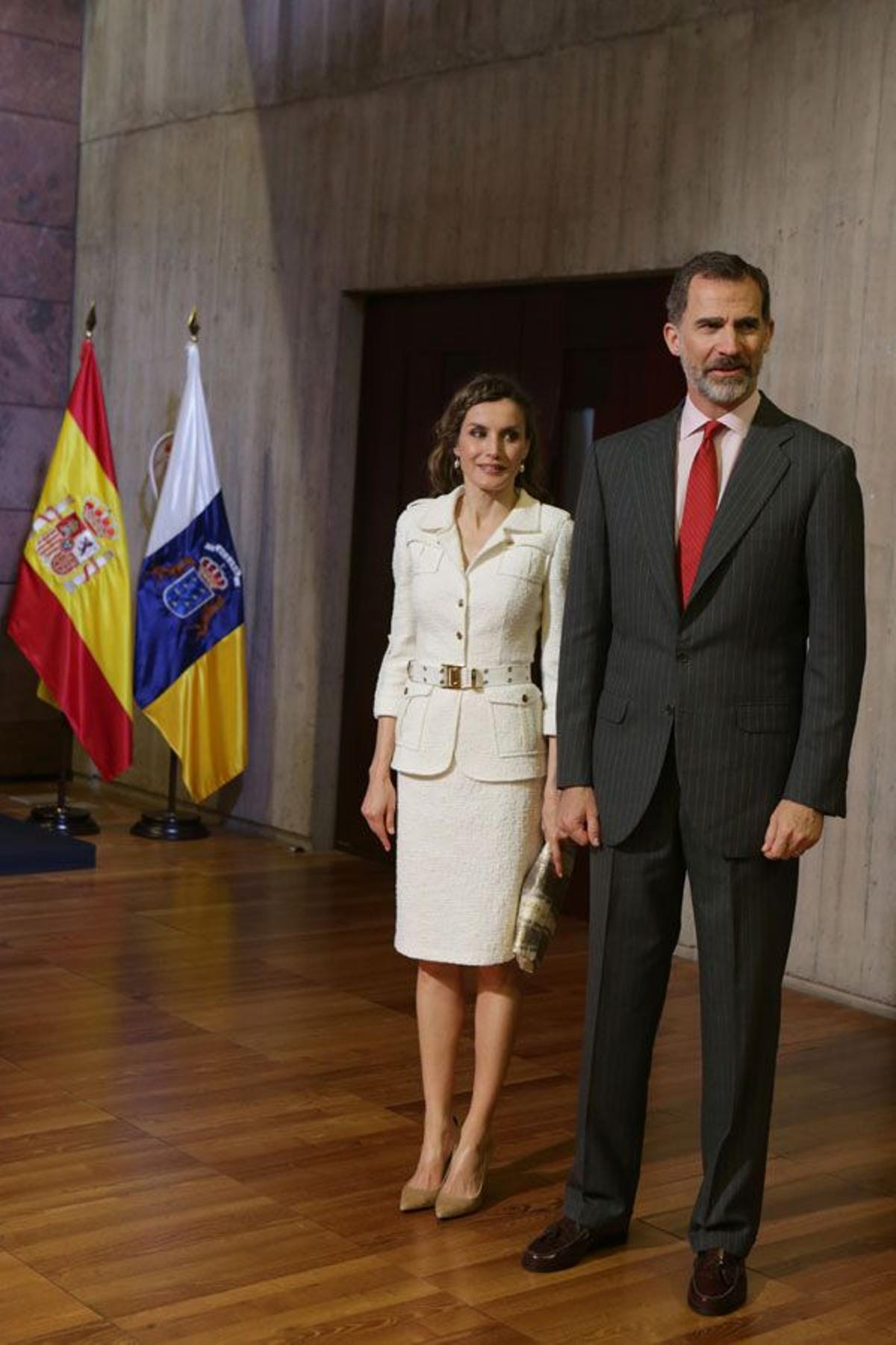 El look firmado por Felipe Varela de Letizia Ortiz en Tenerife