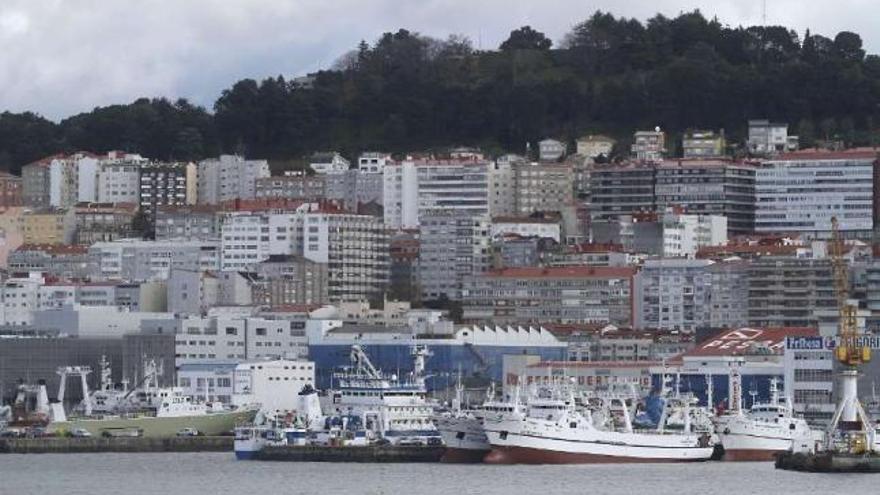 Flota de altura amarrada en el puerto de Vigo.  // Jorge Santomé