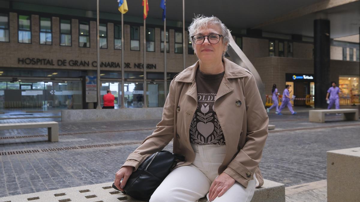 Beatriz Alonso en el Hospital Universitario de Gran Canaria Doctor Negrín.