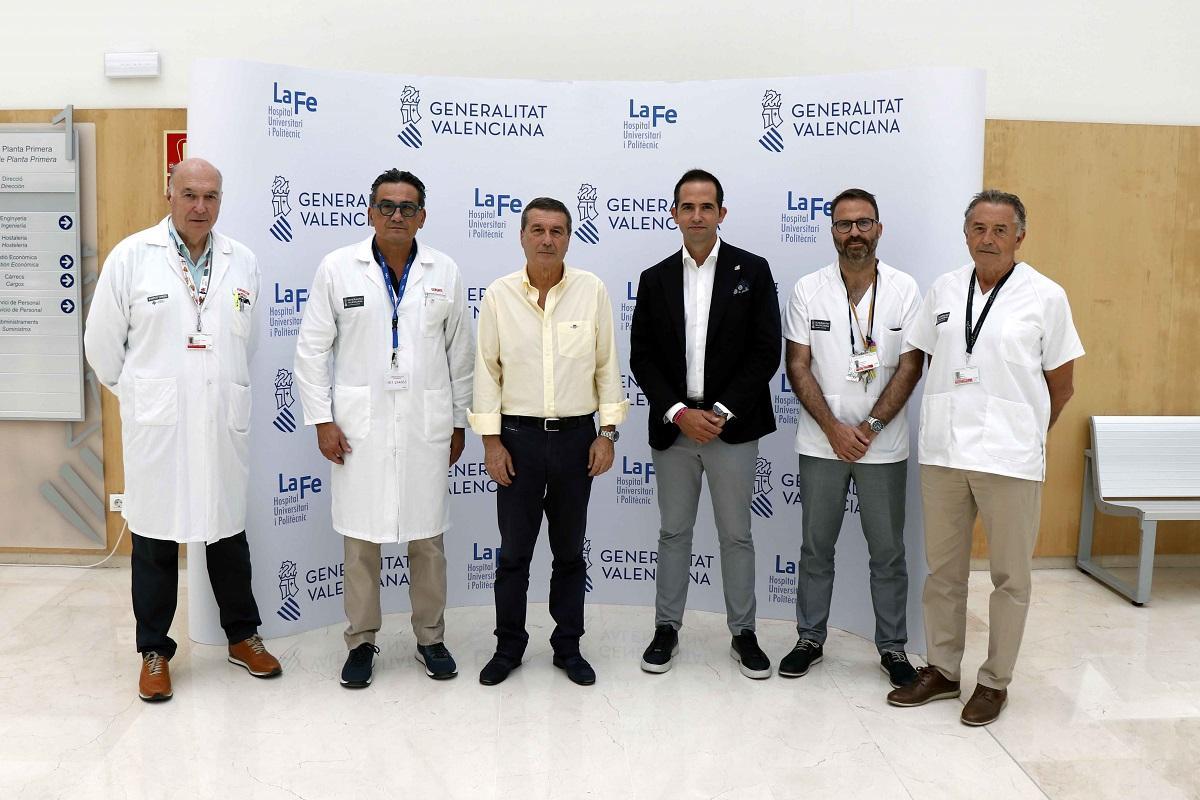 Visita del conseller Marciano Gómez a Urología del Hospital La Fe.
