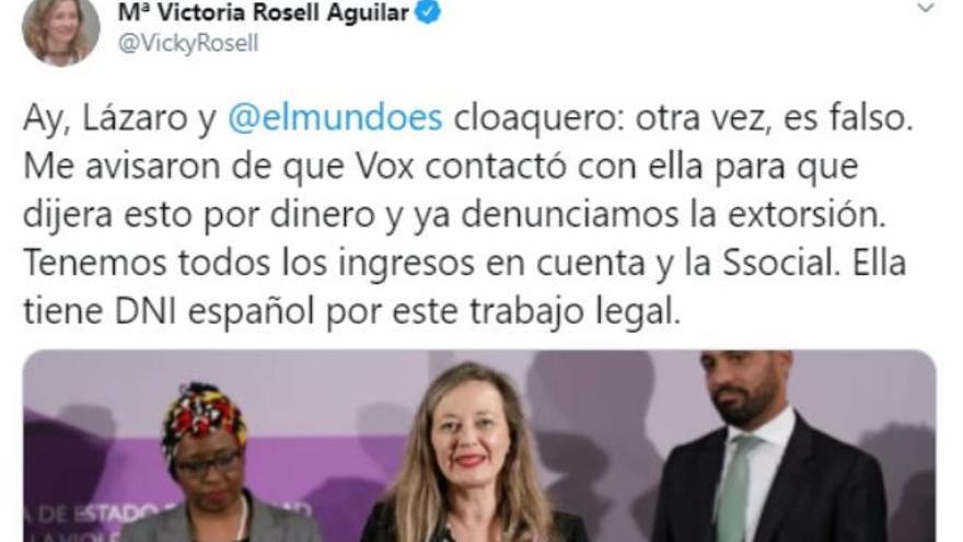 La exempleada de hogar de Rosell denuncia pagos en negro y ella lo niega