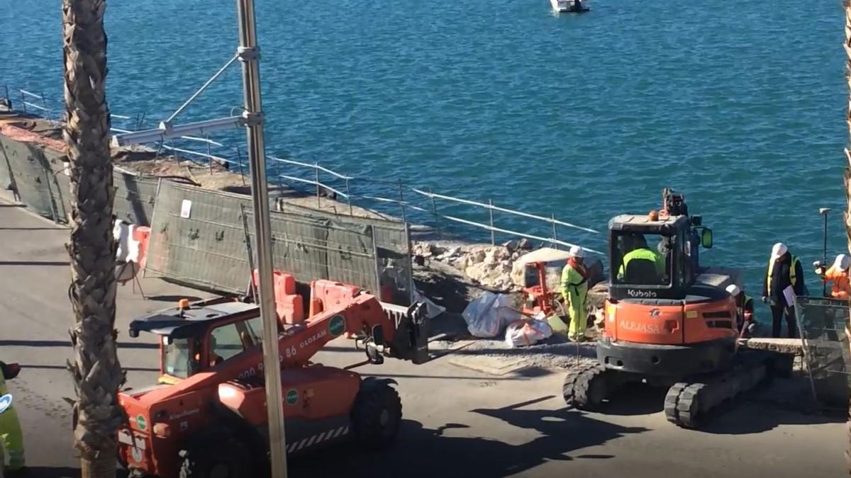 Obras en la marina de megayates