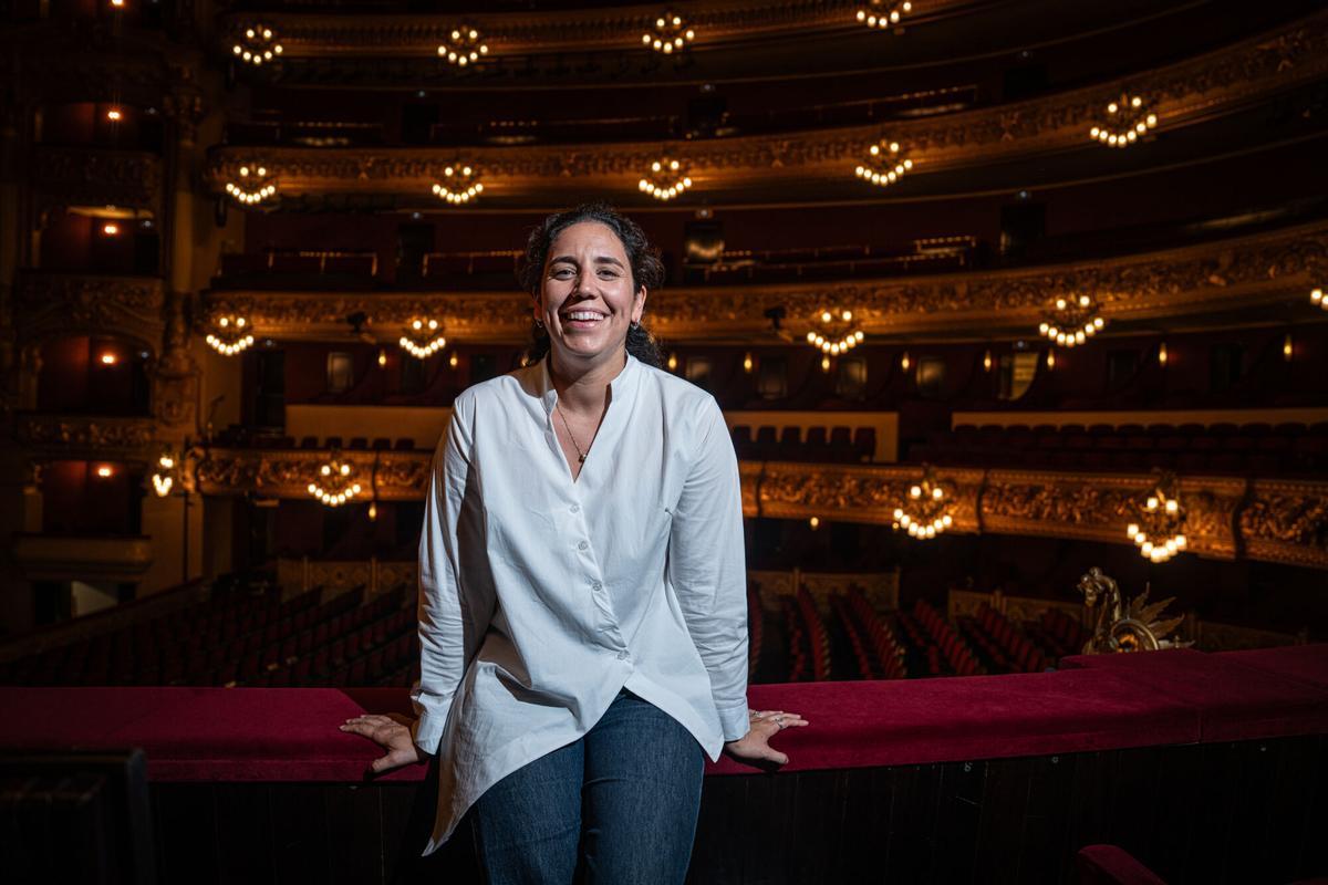 Retratos de la biotecnóloga Patricia Aymà Maldonado, ganadora del Premio Princesa de Girona CreaEmpresa 2026, realizados en el Gran Teatre del Liceu. Barcelona, 13 de julio de 2026. Sociedad. AUTOR: Manu Mitru | EPC