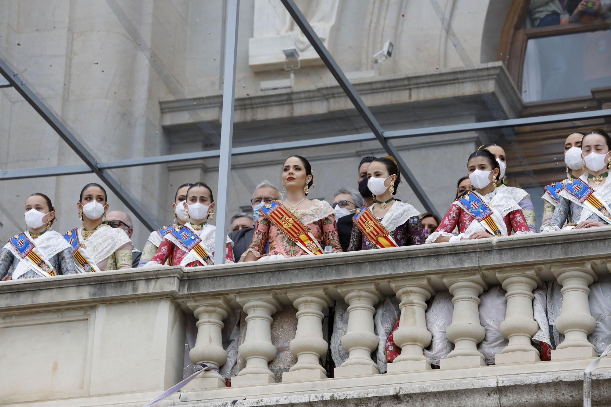 La mascletà con los colores de Ucrania, en imágenes