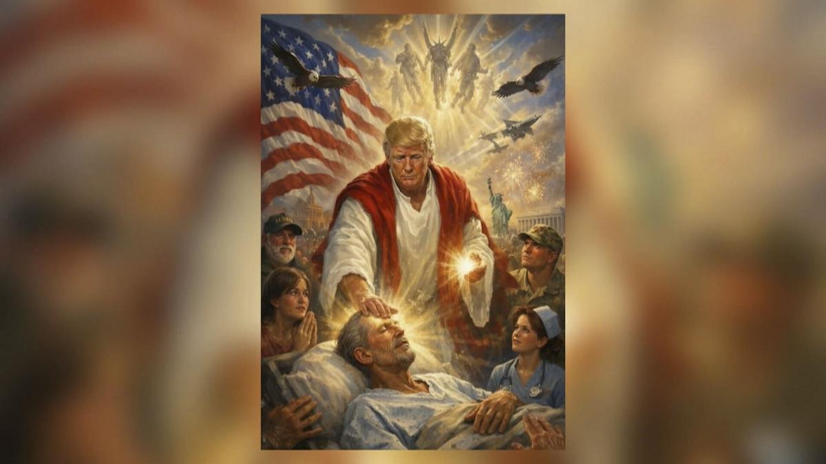 Donald Trump ha publicat una imatge creada per intel·ligència artificial en la qual es mostra encarnant la figura de Jesucrist i, aparentment, guarint un malalt postrat en un llit. El president dels EUA va pujar aquesta imatge a la seva xarxa Truth Social i, en aquesta, també apareix envoltat de militars, sanitaris i una dona civil resant.