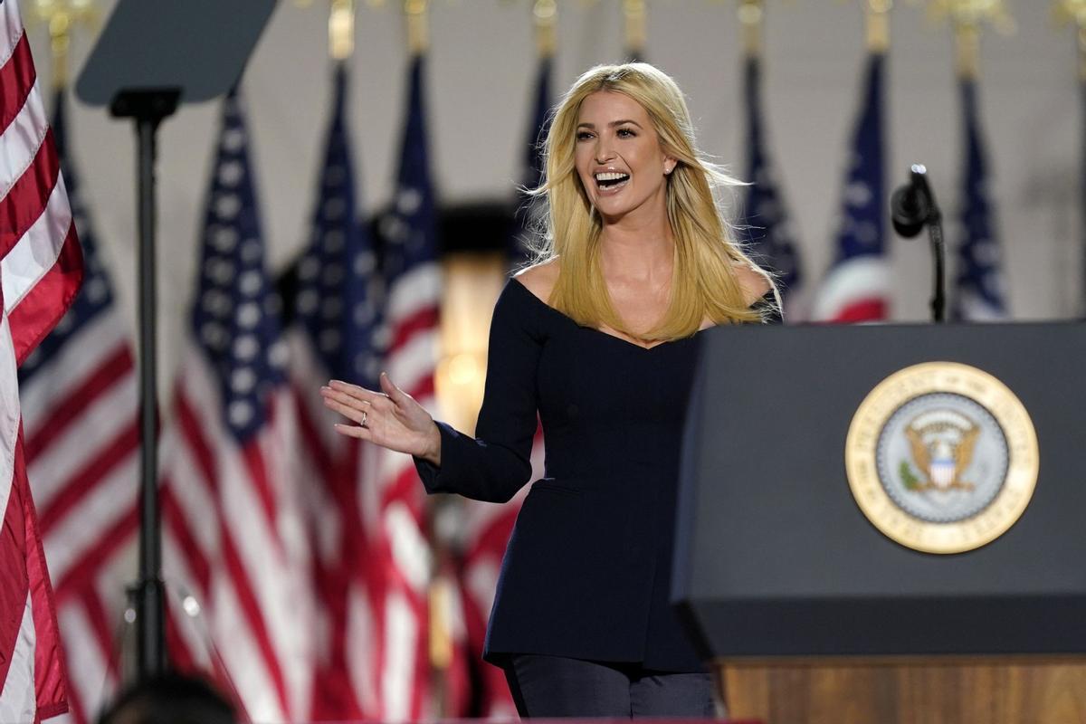 Ivanka Trump durante la convención republicana