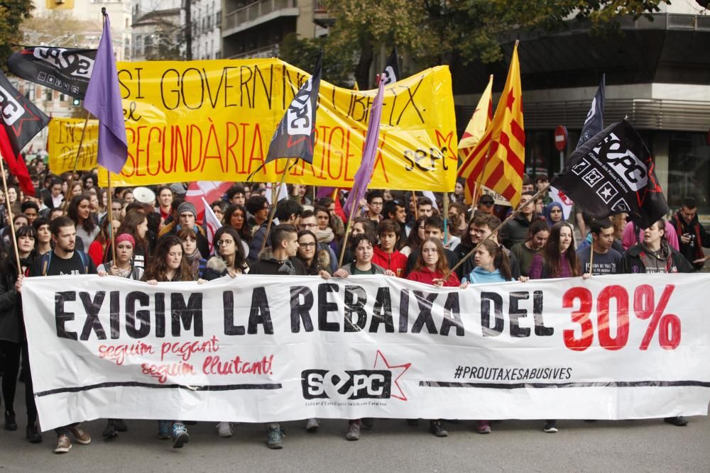 Manifestació Ensenyament i estudiants