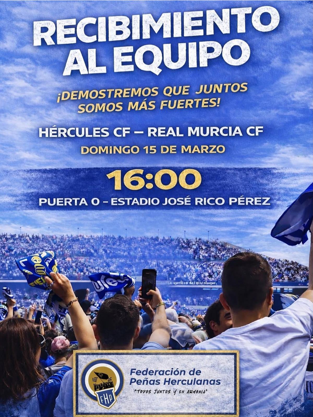 Imagen promocional del recibimiento de la afición al equipo.