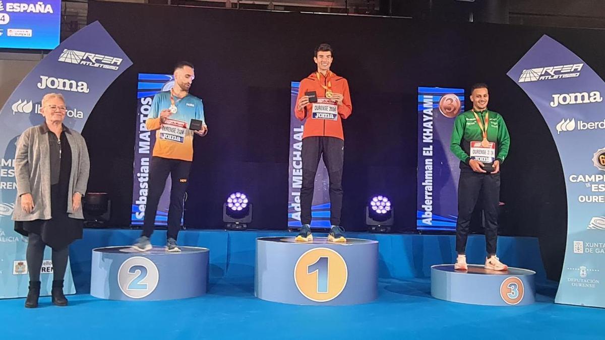 Abde en el tercer escalón del podio de la pasada edición.