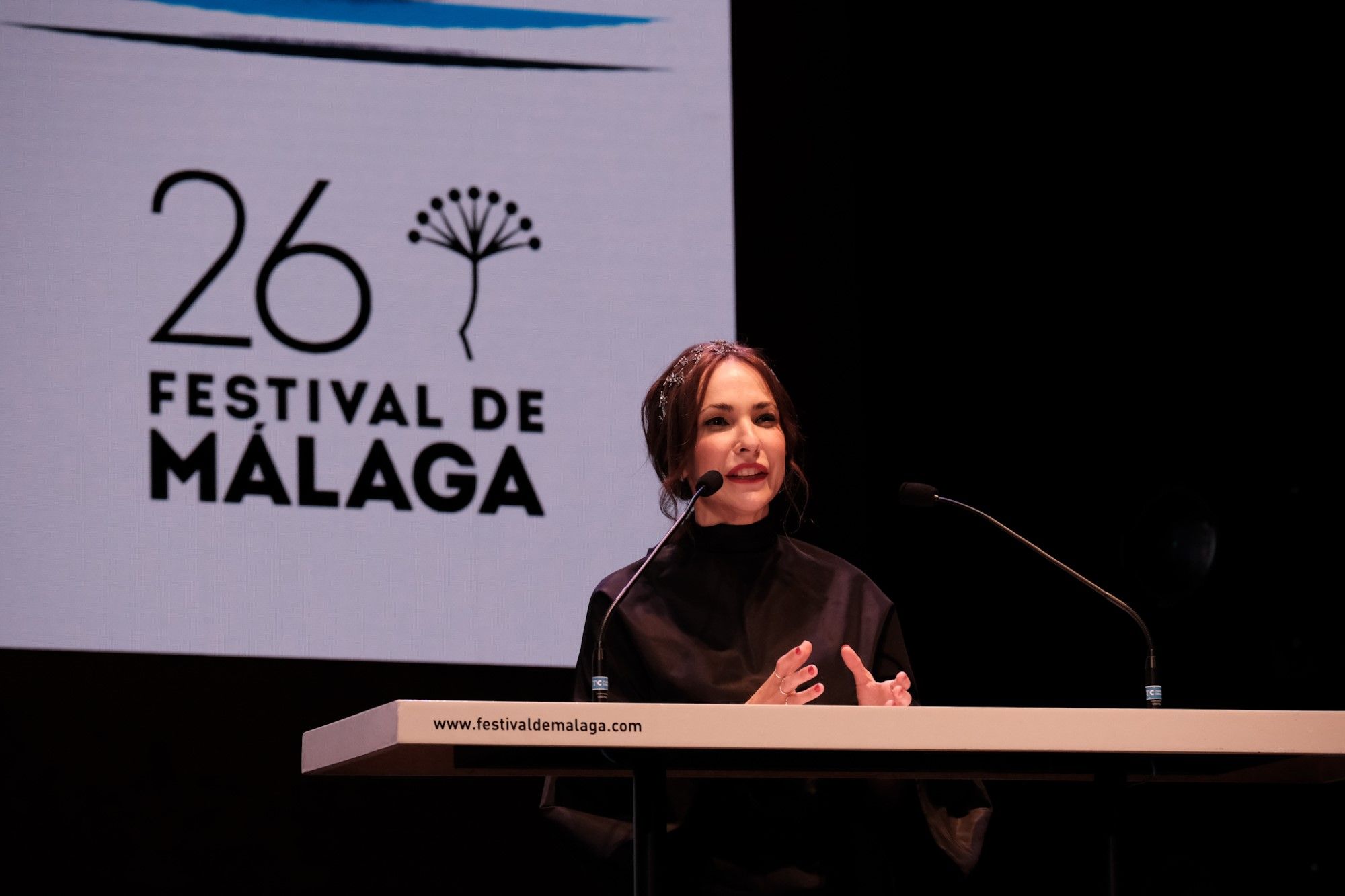 Blanca Portillo recibe el Premio Málaga en el 26 Festival de Cine de Málaga