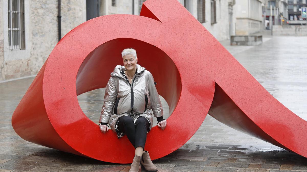 Anna González, al centre de Girona