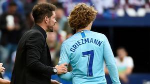 Simeone se deshizo en elogios hacia Griezmann en la previa del partido ante el Barça