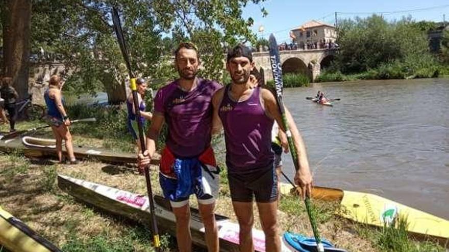 Walter Bouzán y Borja Estomba, ante el Pisuerga.