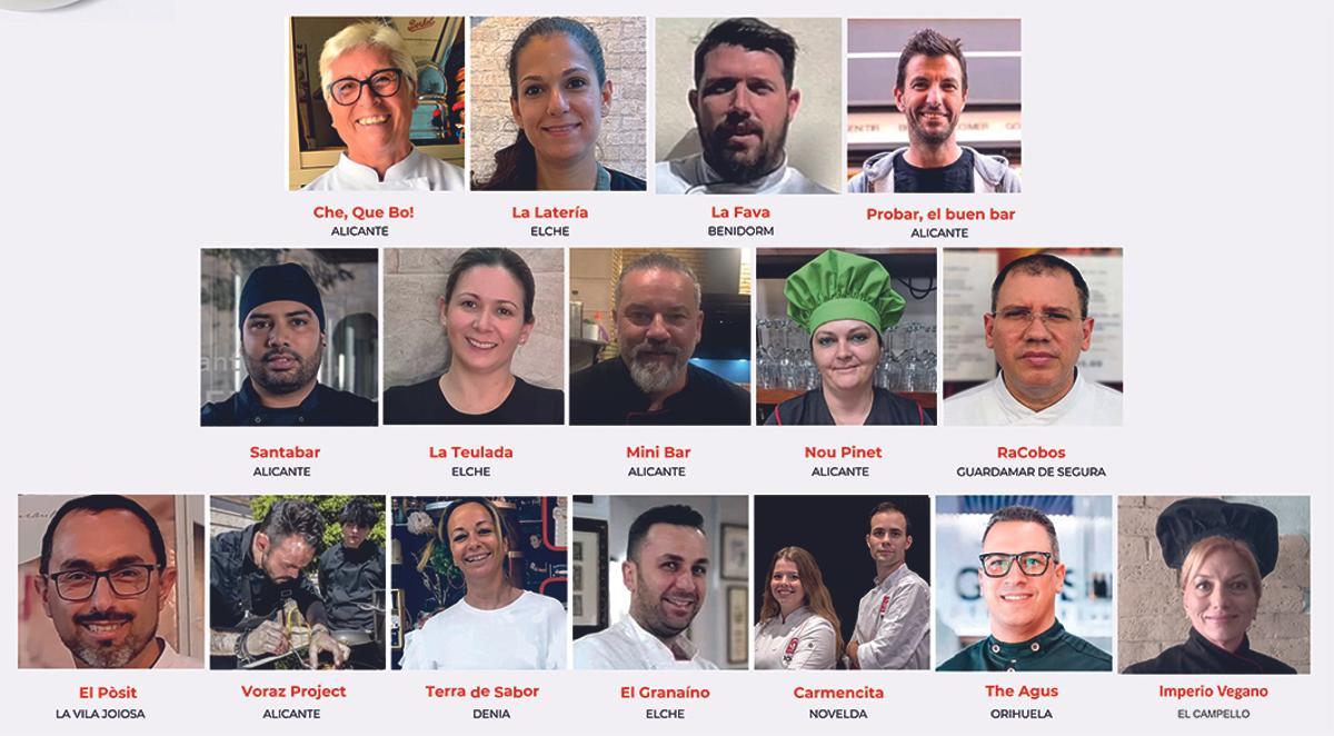 Participantes del I Concurso de Tortilla de Patatas de la Provincia de Alicante.