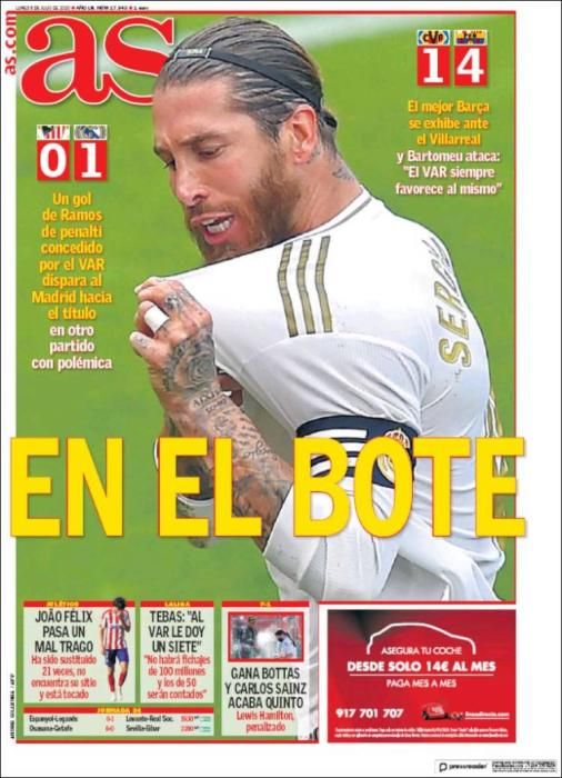 Portada AS lunes 6 julio 2020