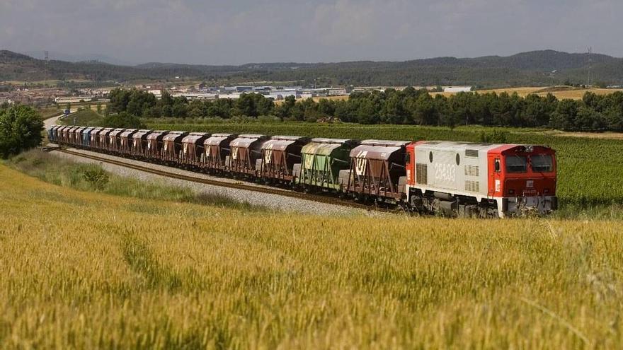 Tren de Ferrocarrils de la Generalitat de Catalunya de la línia de les mines de potassa del Bages